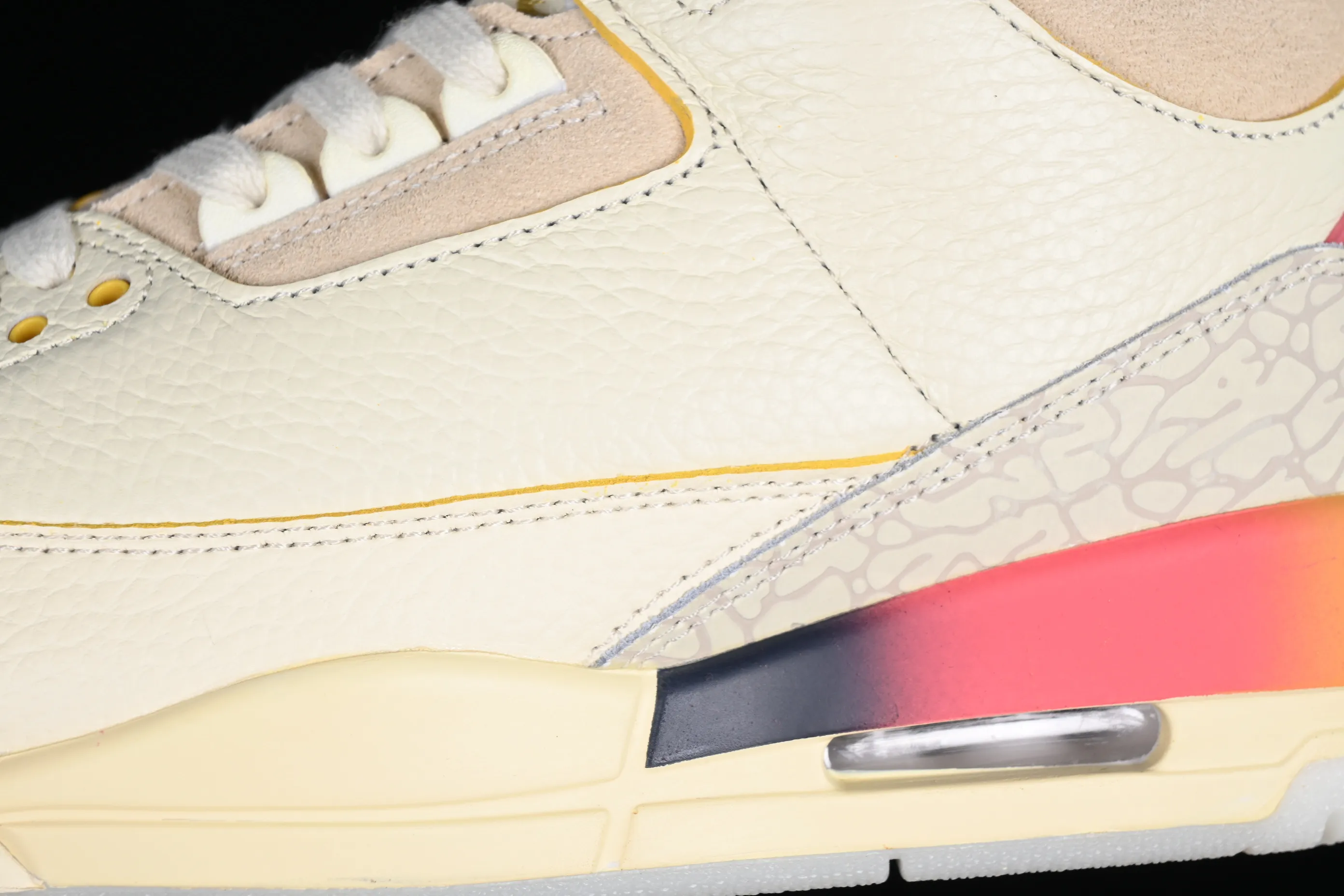 All categories Air Jordan Jordan series basketball shoes Air Jordan 3 cost-effective version J.Balvin x Air Jordan 3 Retro AJ3 Joe 3 rainbow gradient FN0344-901